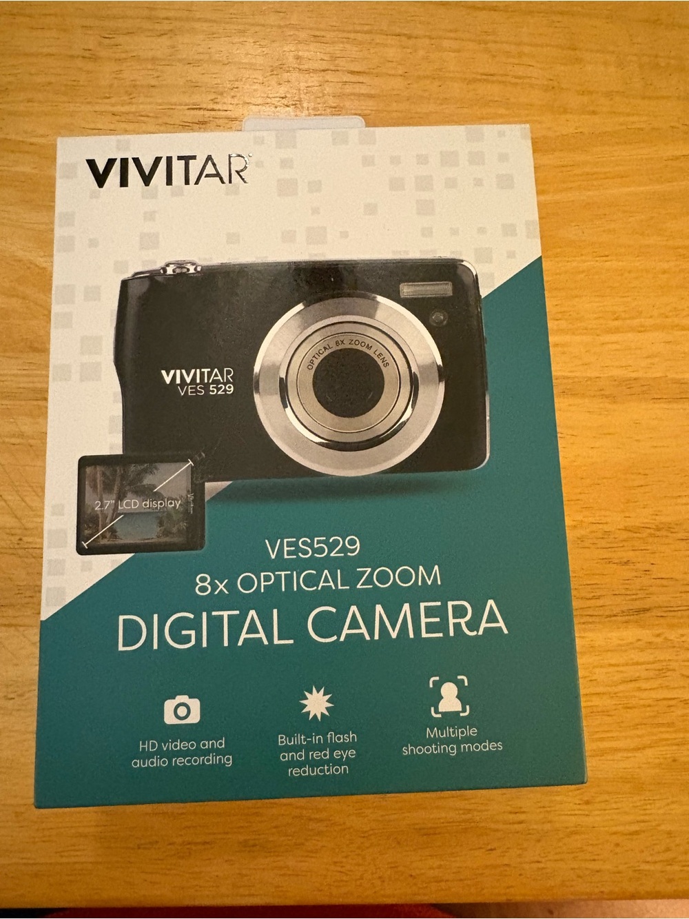 Vivitar ViviCam VES 529 Compact 14.1MP 8x Zoom 2.7" LCD HD Black